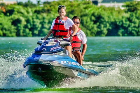 Speedboat across the Mangroves & Snorkel with Jet Ski Rental