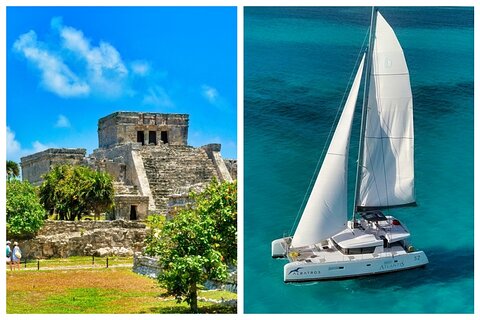 2-Day Combo: Isla Mujeres Sailing And Tulum Mayan Ruins