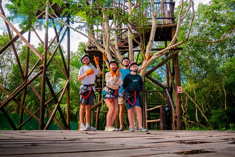 Zipline Adventure and Beach Time in Cozumel