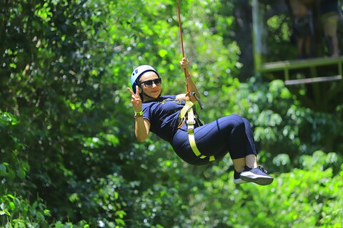 Top Ziplines in Mexico with Cenote, Bungee, snack & transport