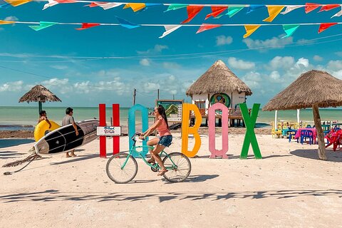 Full Day Tour of Isla Holbox and Isla Pasión with Cenote