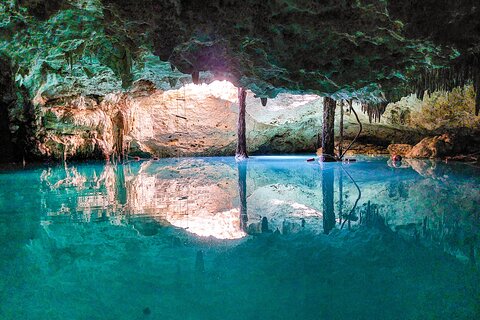 Cenotes and Akumal Day Tour with Turtle Swimming from Cancun