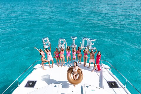 Cancun: Private Catamaran Bachelorette Party - 51' Leopard