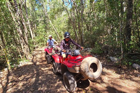 Adventure Tour Village ATVs Beach with Snorkeling and Villa Maya