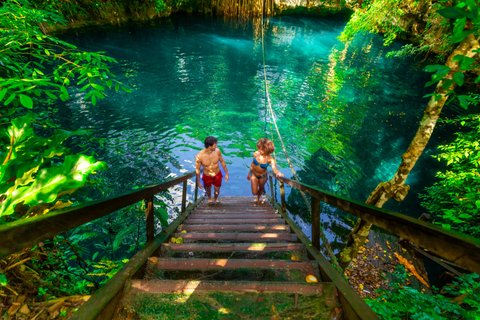 Small-Group 3 Hidden Cenotes Adventure with Tequila Tasting