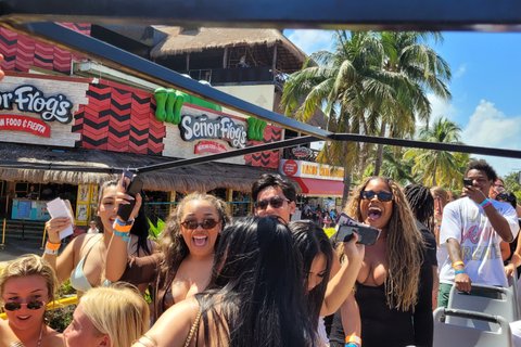Cancun Party Bus Day Tour Shopping Tequila Tasting and Karaoke